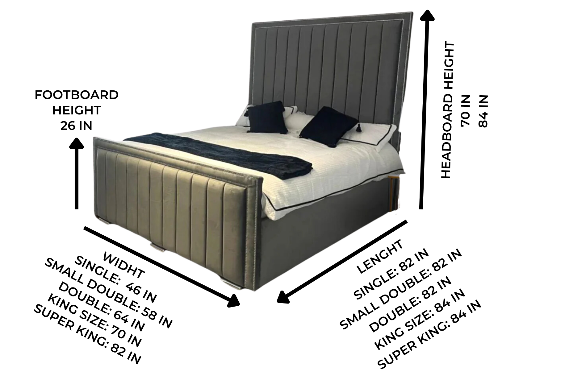 2025 Layna Bed with Optional Ottoman Storage