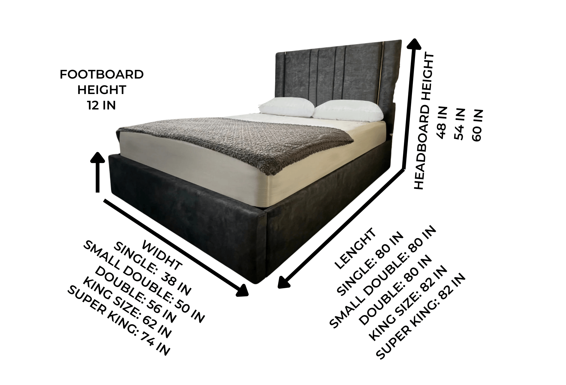 2024 Kasper Bed with Optional Ottoman Storage