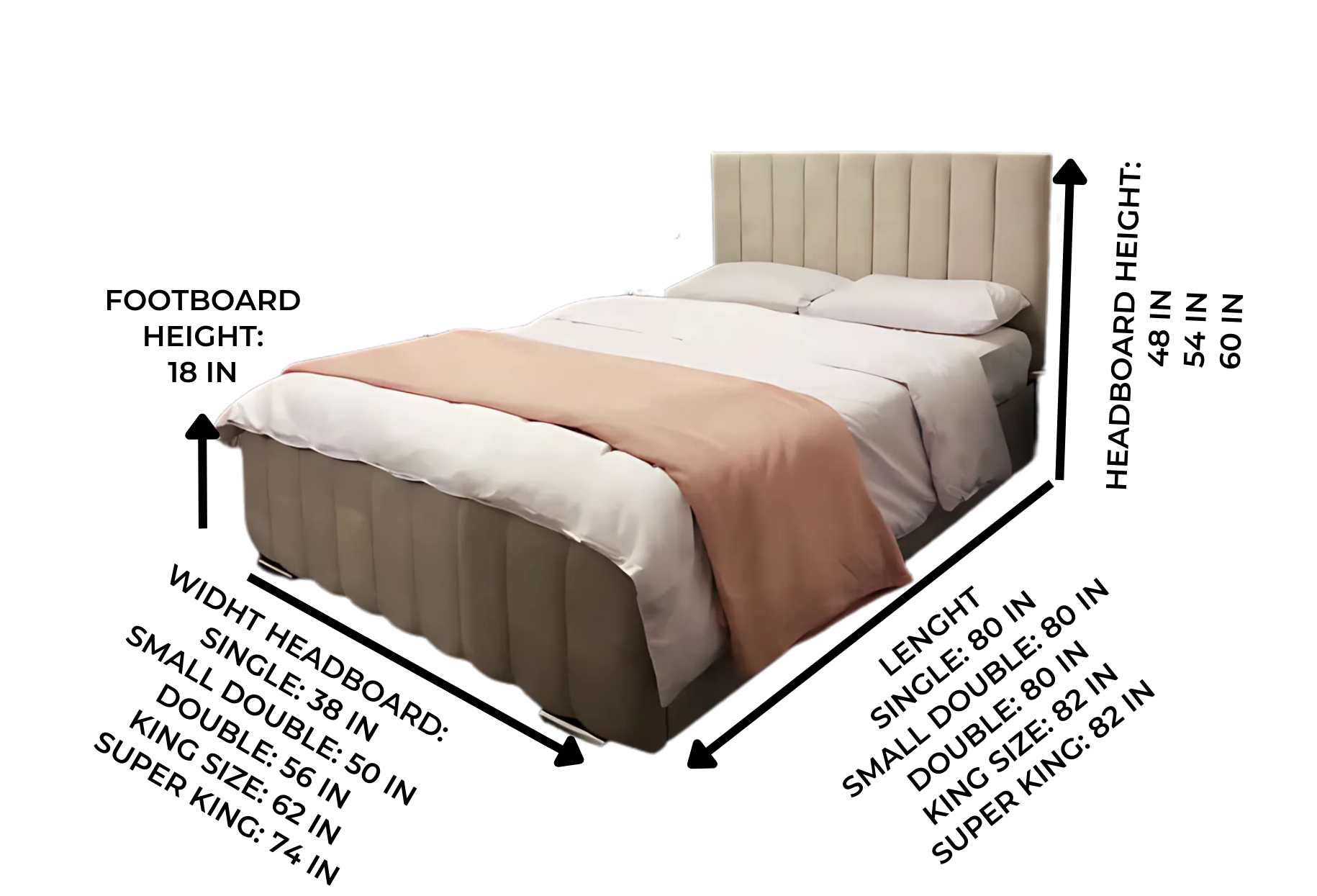 2024 Amara Bed with Optional Ottoman Storage