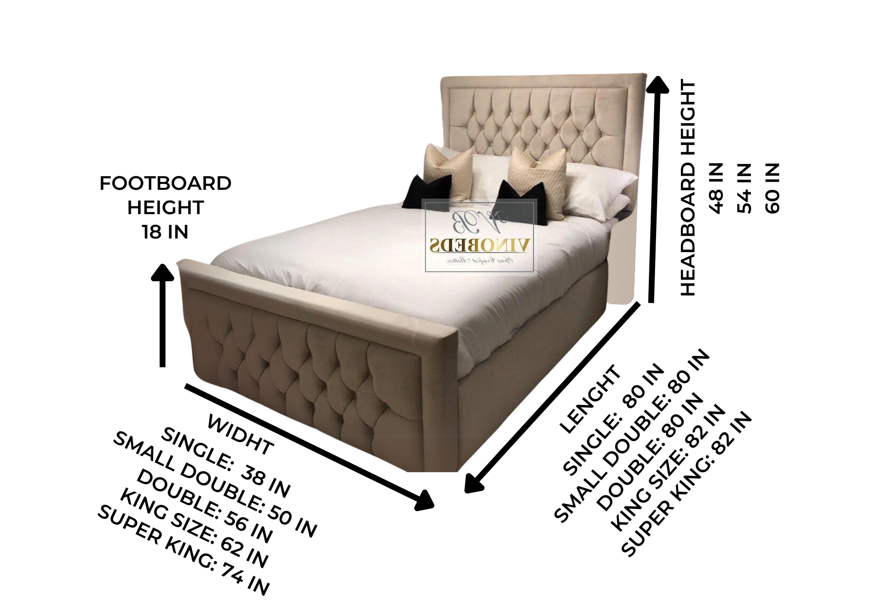 2024 Celia Bed with Optional Ottoman Storage