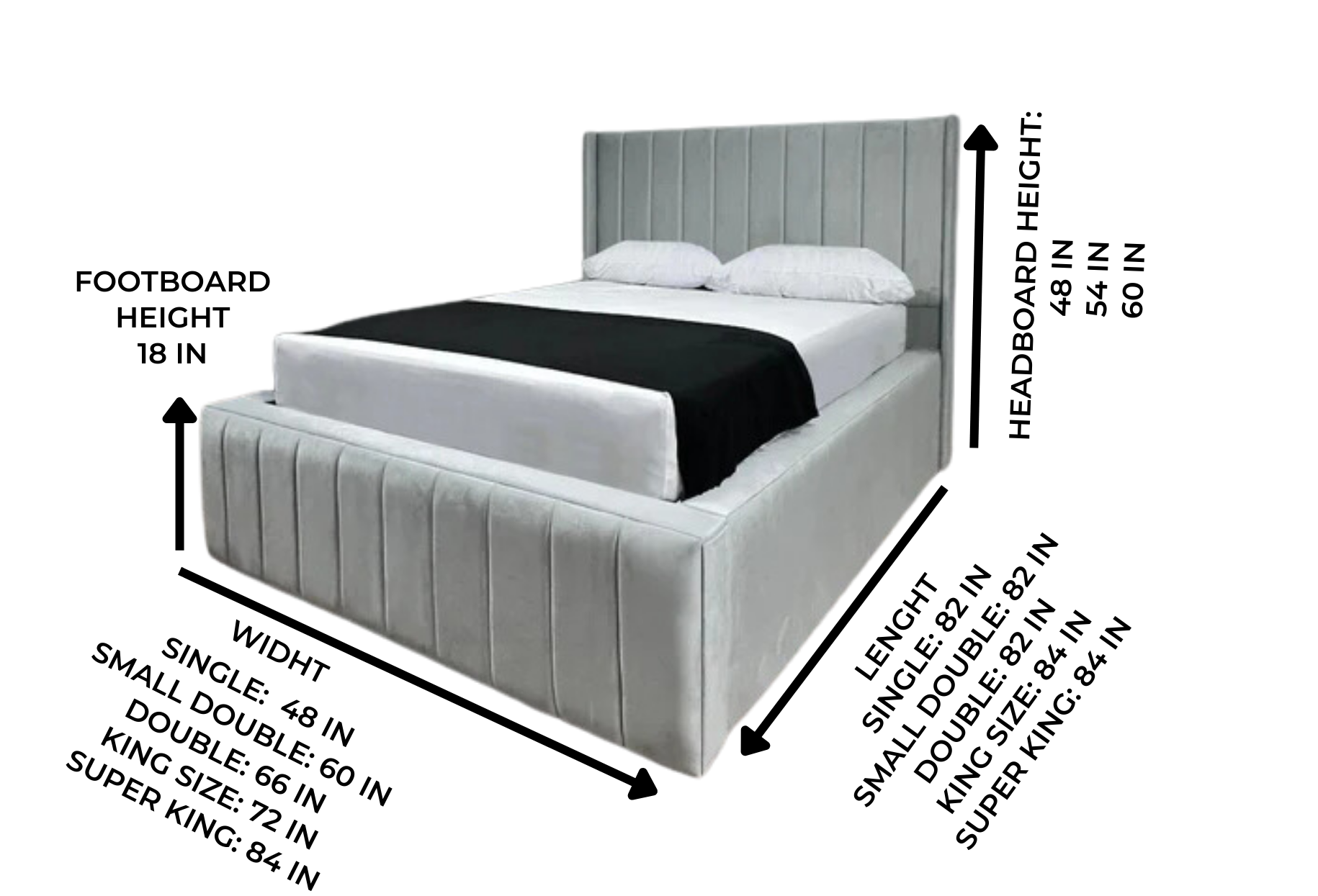 Latest Winchester Bed with Optional Ottoman Storage